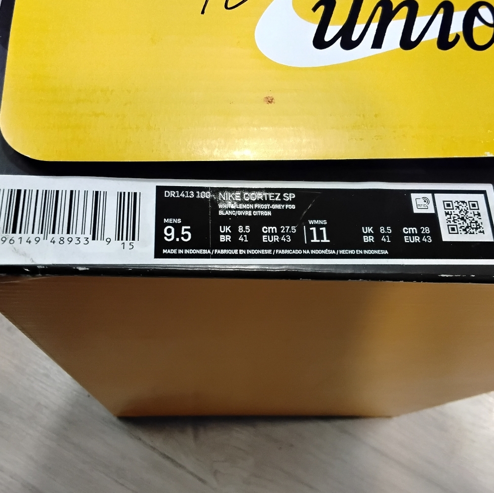 .NEW Nike Cortez X Union Sp LA Lemon Sneaker Limited Edition Colab Size M9.5 W11 - Picture 10 of 14